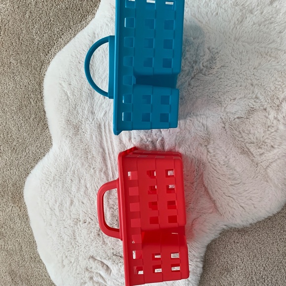 NWT 8 Teal & 2 Red Mini Caddy Sachet - Picture 3 of 6